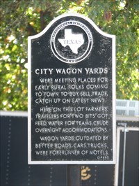 Cleburne wagon yards