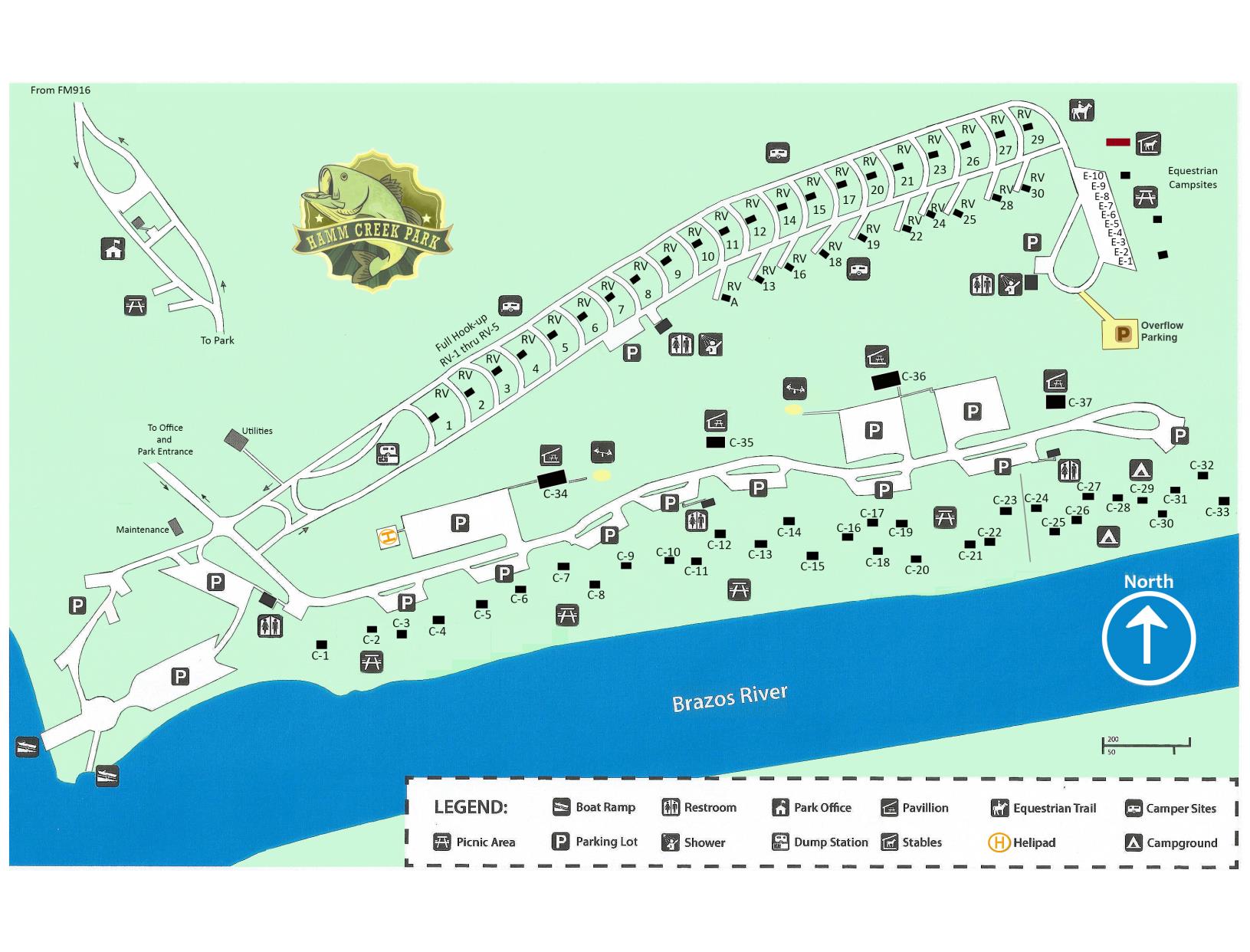 Hamm Creek Park Map 2023